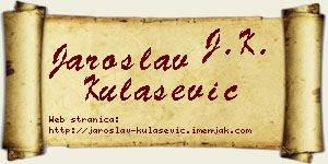 Jaroslav Kulašević vizit kartica